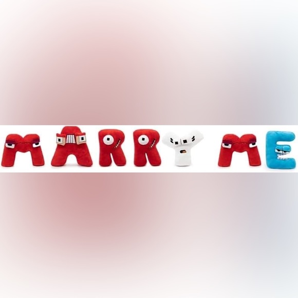 Maikerry "Marry Me" Alphabet Lore Plush Stuffed Letters - Picture 3 of 3